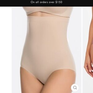 Spanx Higher Power High Waisted Shaper Brief Size XL Cafe New